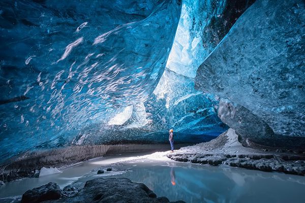 Inside Vatnajökull glacier, Iceland