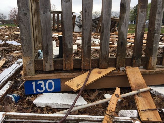 wreckage after flooding