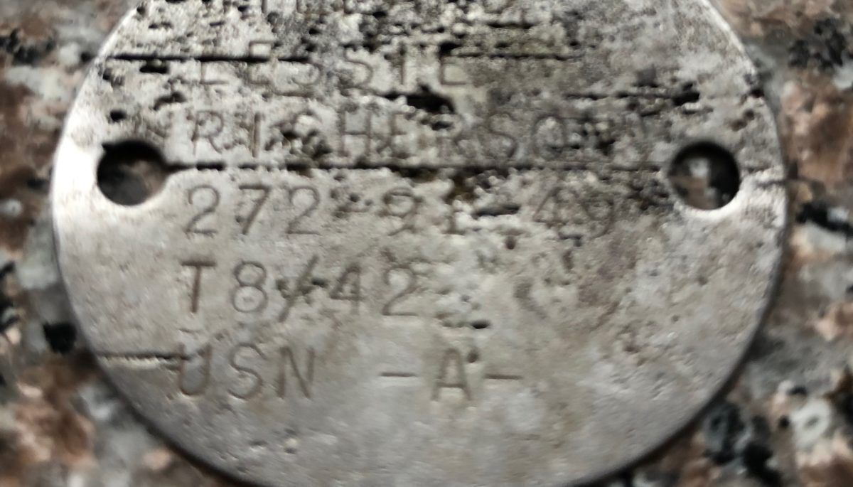 Dog tag found on the beach