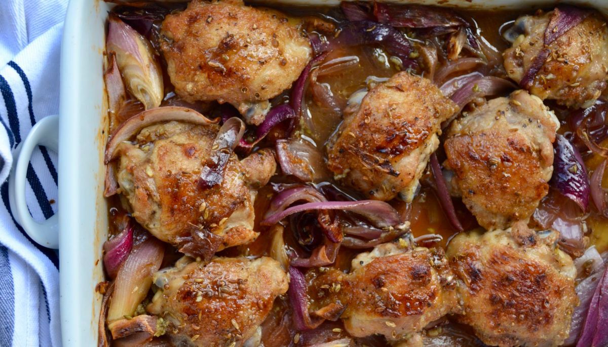 slow-roasted maple chicken