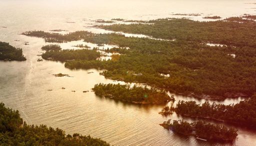 Nares Inlet, Ont., from the air