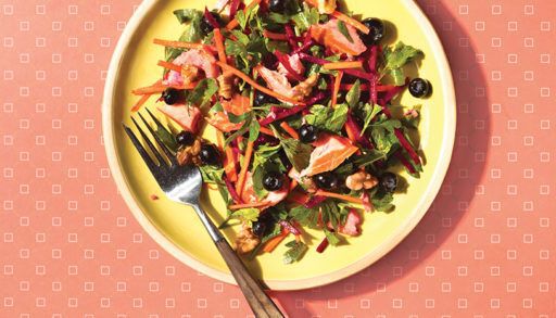 Beet, parsley and Smoked Trout salad