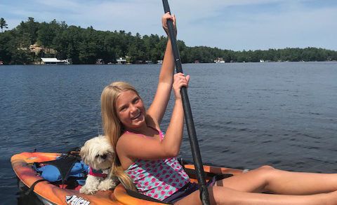 Cailan paddling kayak