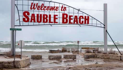 Sauble beach sign