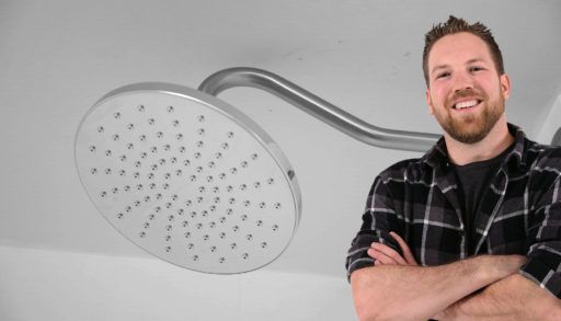 Adam Holman and shower head