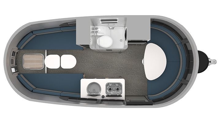 floor plan for basecamp 20 airstream RV