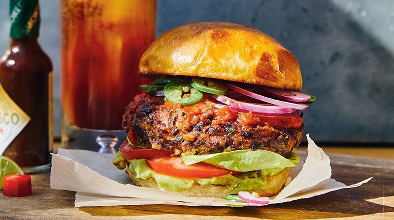 Nacho bean burger supreme