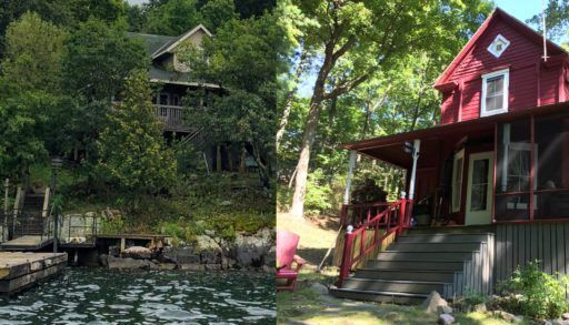 two cottage side by side