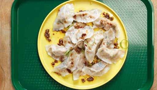 Pork and bok choy dumplings