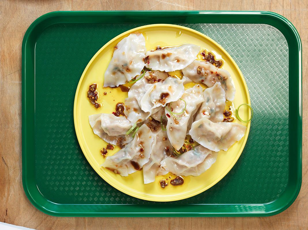 Pork and bok choy dumplings