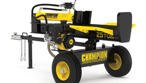 champion log splitter on a white background