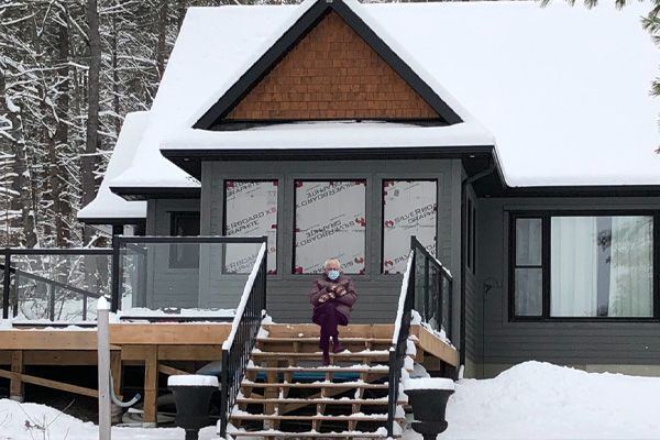 Bernie Sanders at the cottage