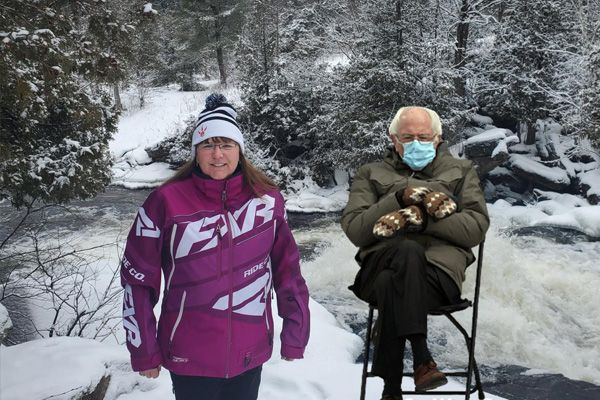 Bernie Sanders in nature