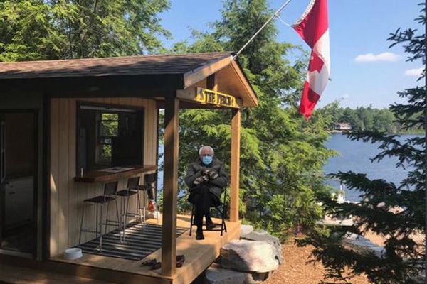 Bernie Sanders in the summer