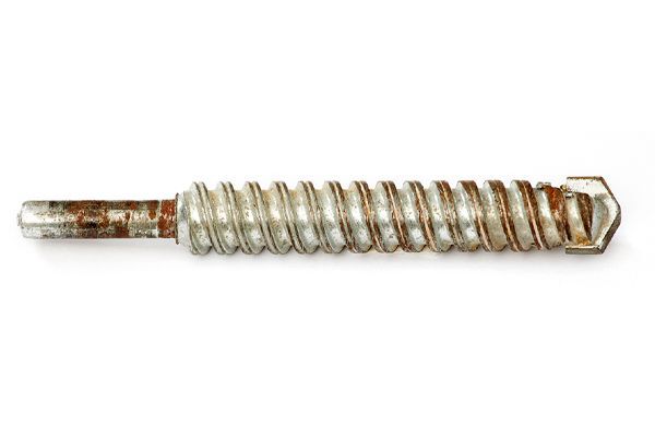 masonry drill bit on a white background
