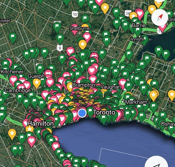 Southern Ontario Trail Map