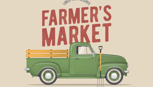 Farmer's,Market,Themed,Vintage,Styled,Vector,Illustration,Of,The,Old