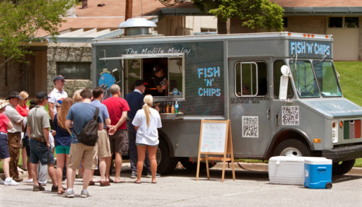 Fish and chip food truck
