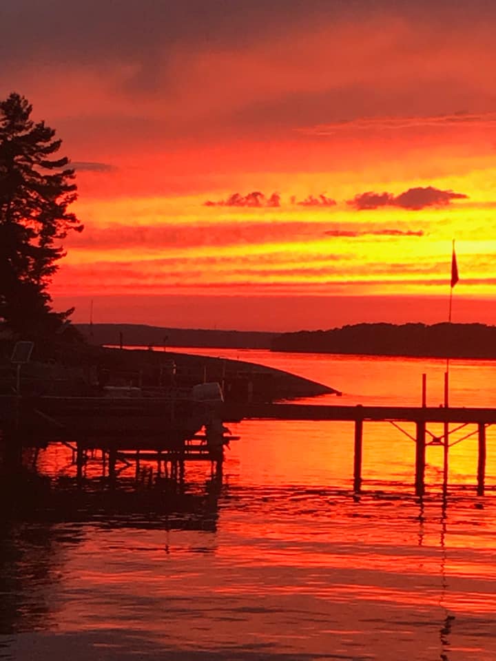 Sunset on Present Island