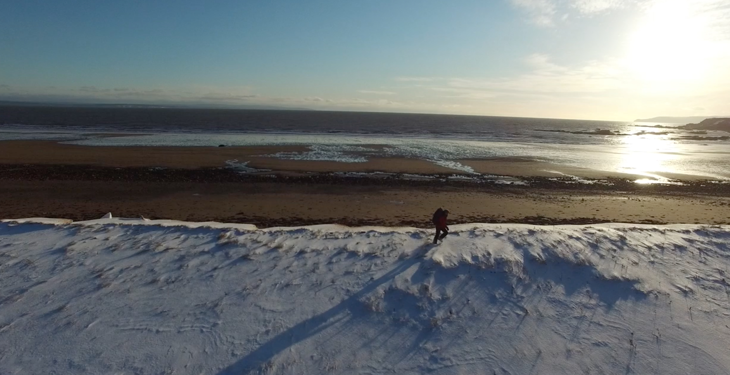 Dianne hiking in the snow