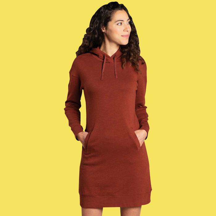 long hooded dress for black friday apparel