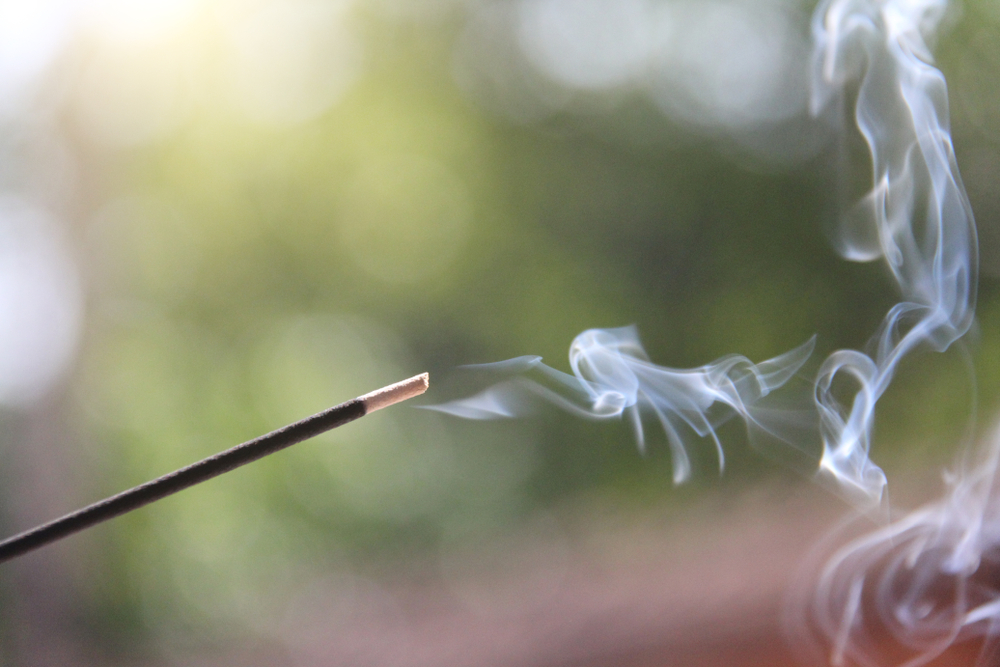 smoke from incense burning, fix