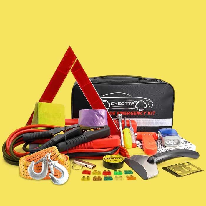 roadside safety kit to keep in car winter
