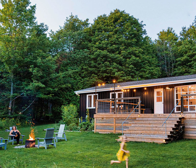 exterior shot of Raina and Wilson's shared cottage