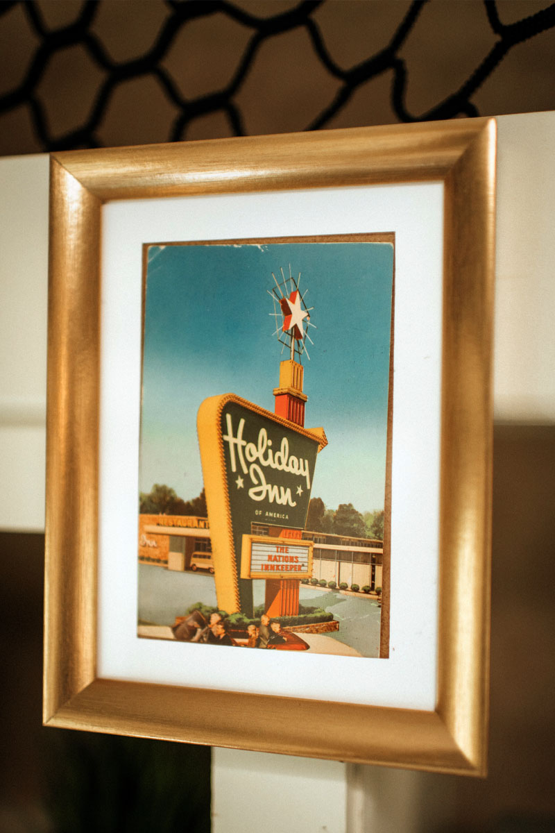 decorative vintage poster in Lija Skobe's trailer