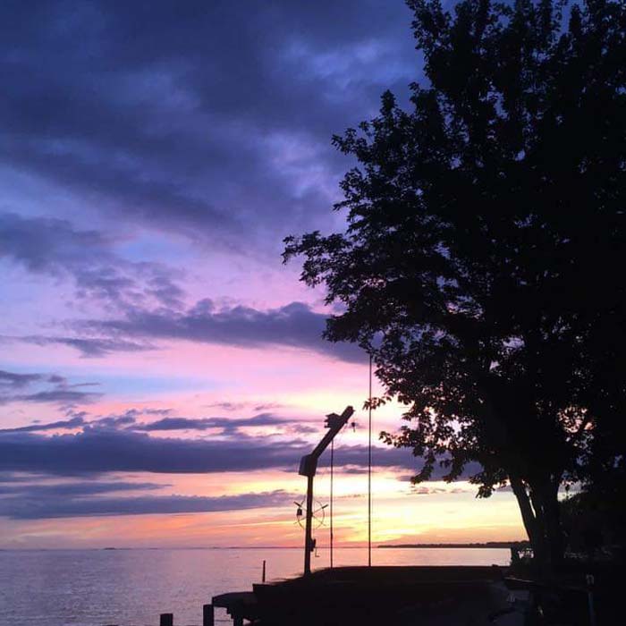 No two sunsets are the same here, but this one took my breath away, it was one of those serene moments on the lake.