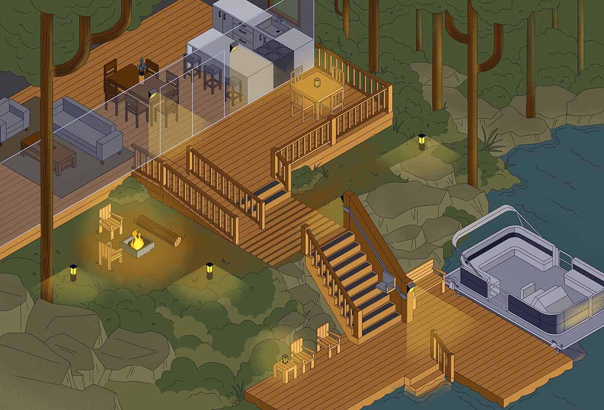 Graphic of cottage accessibility features