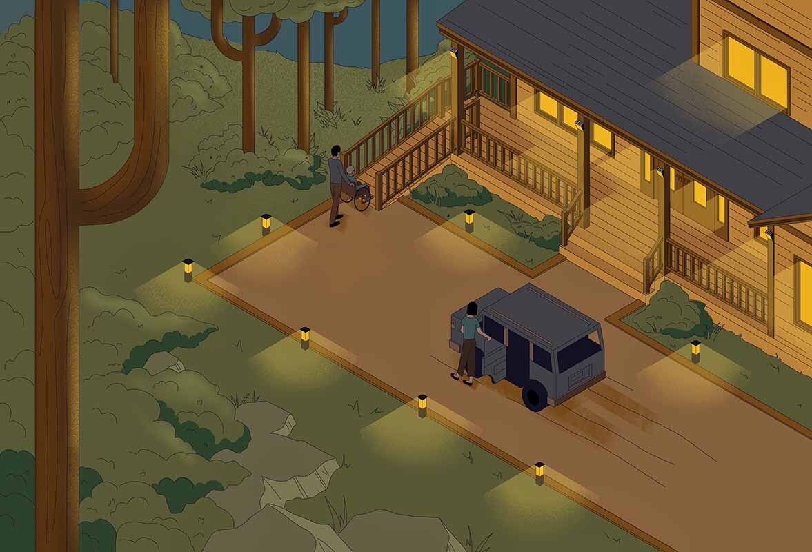 Graphic of cottage accessibility features