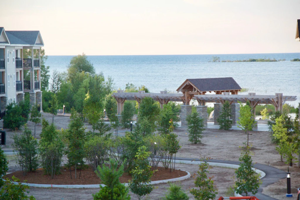 Balcony views of Georgian Bay.