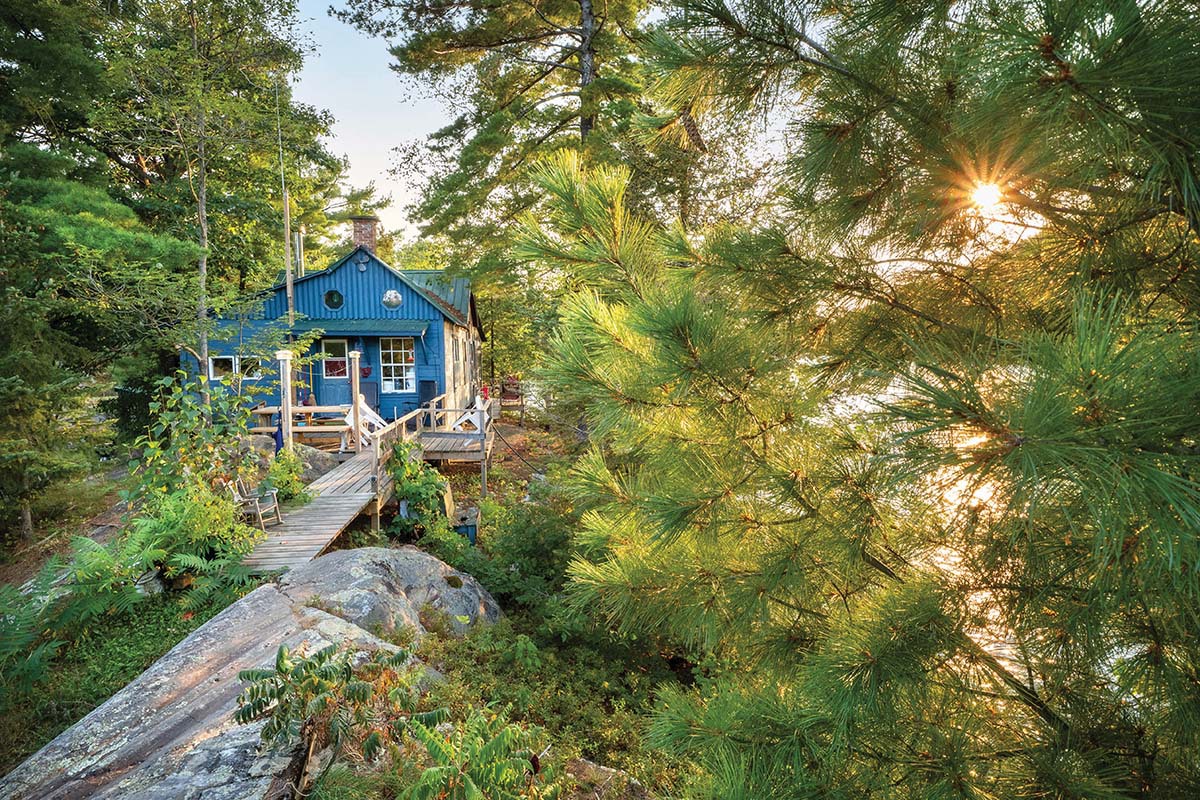 Christina's cottage exterior.