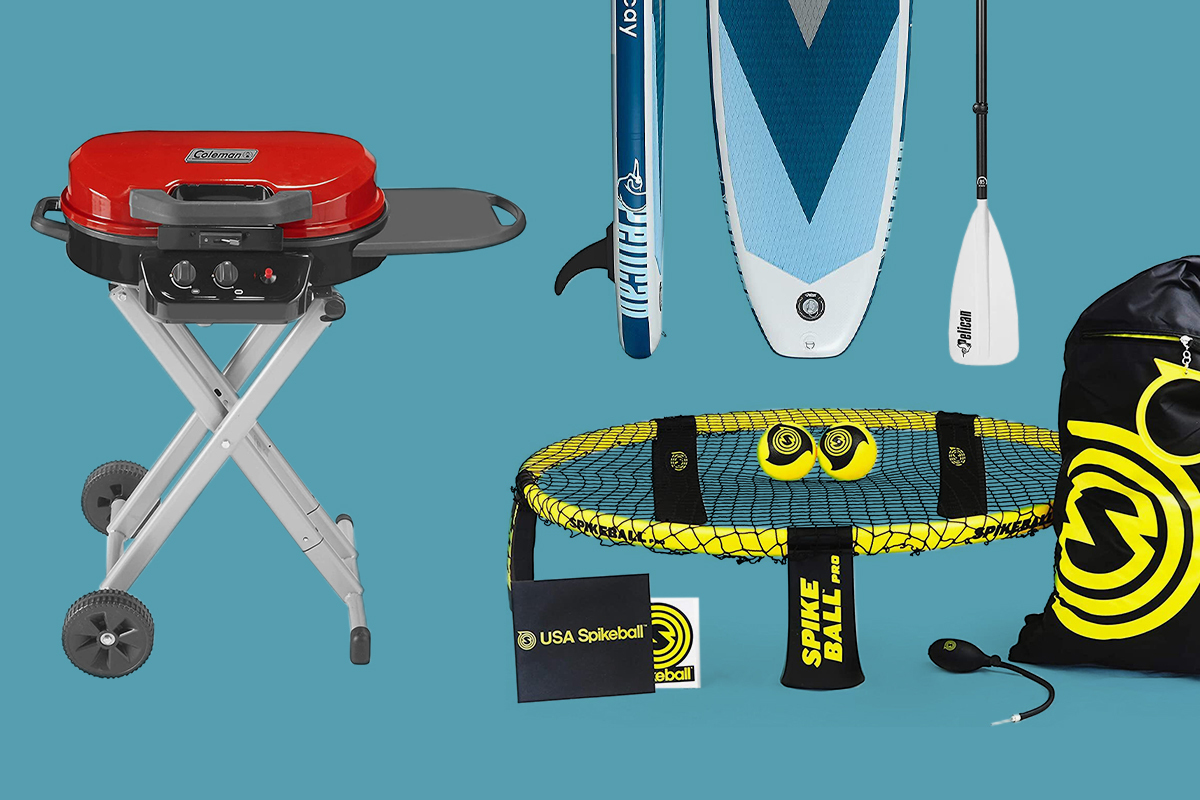 Amazon Prime products on sale including a barbecue paddleboard and spike ball