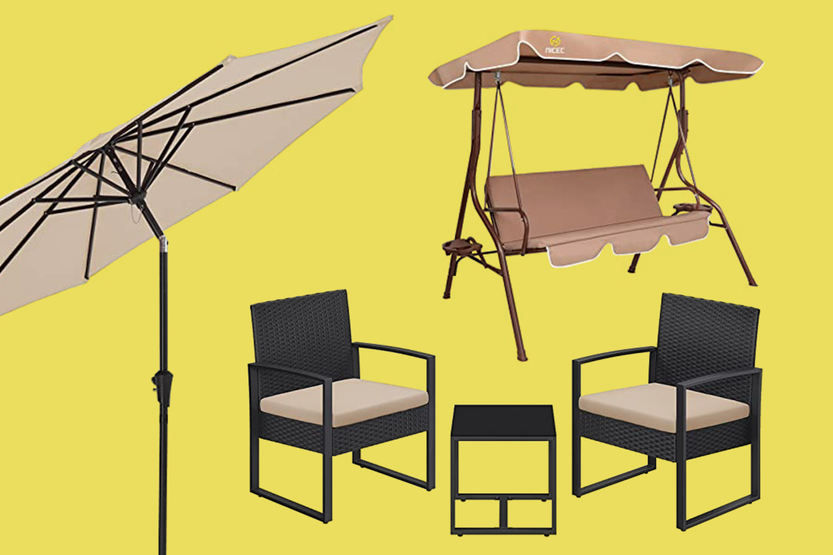 Outdoor furniture montage