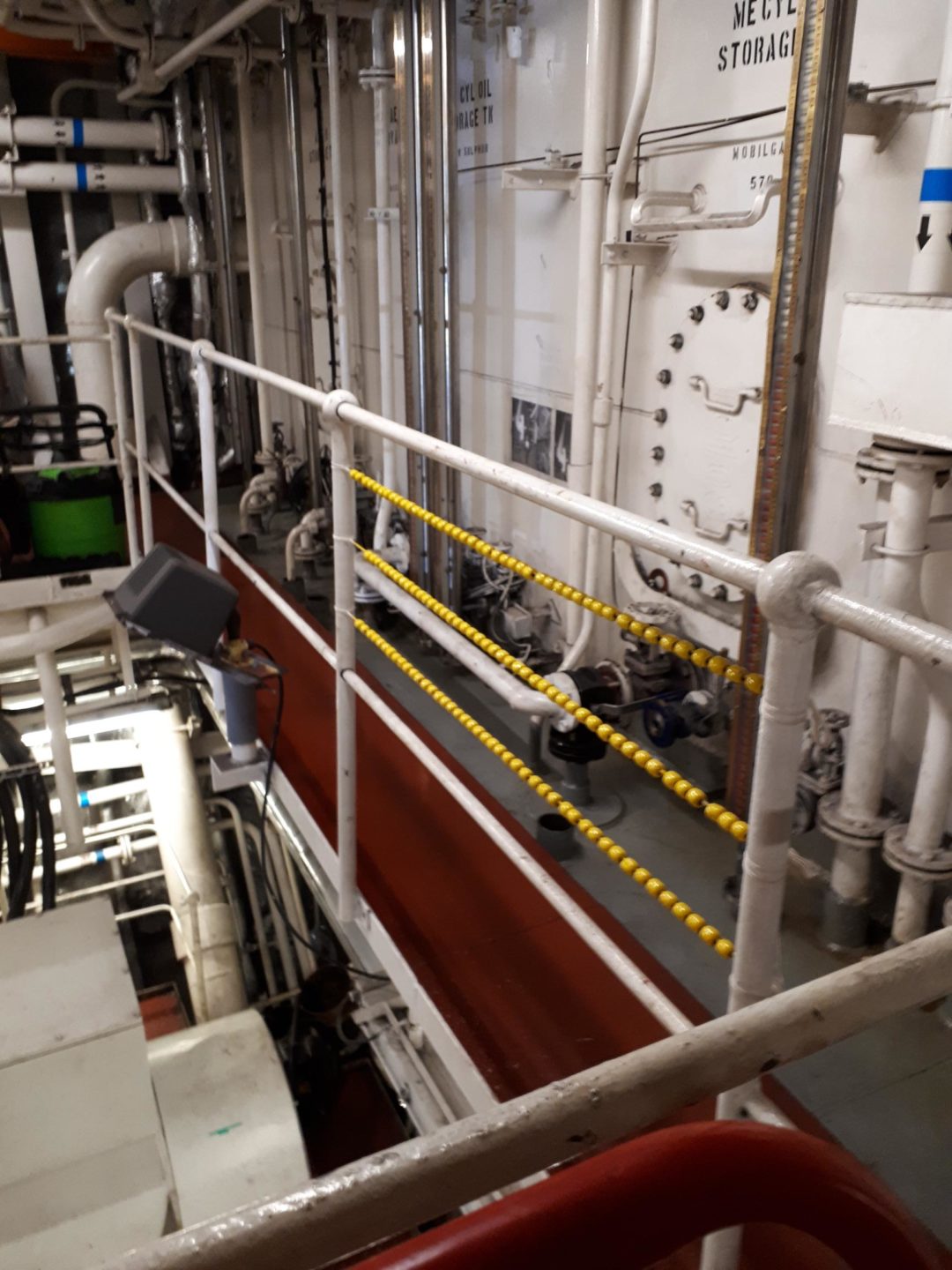 beads are strung in the freighter to dry