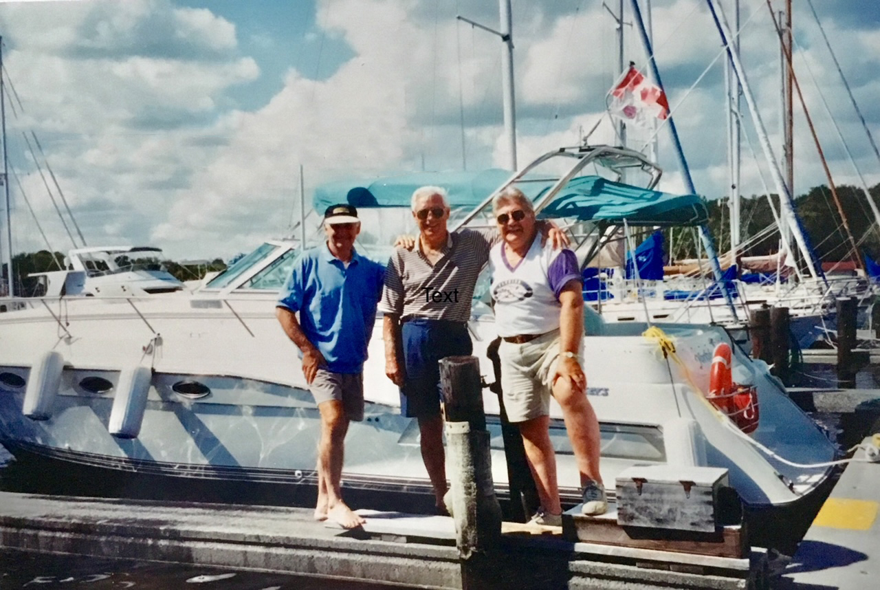 Eric, Roy, and Sinclair at the end of their journey in Florida