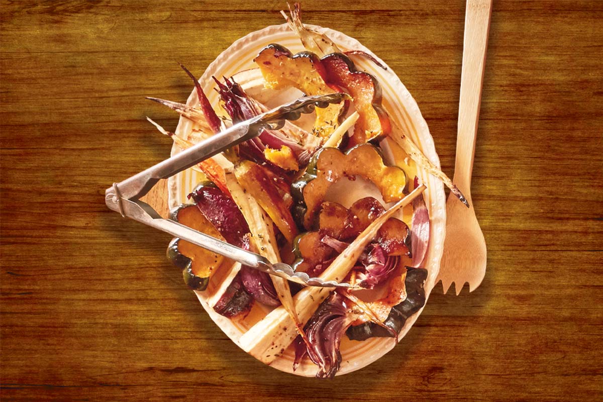 roasted fall veggies