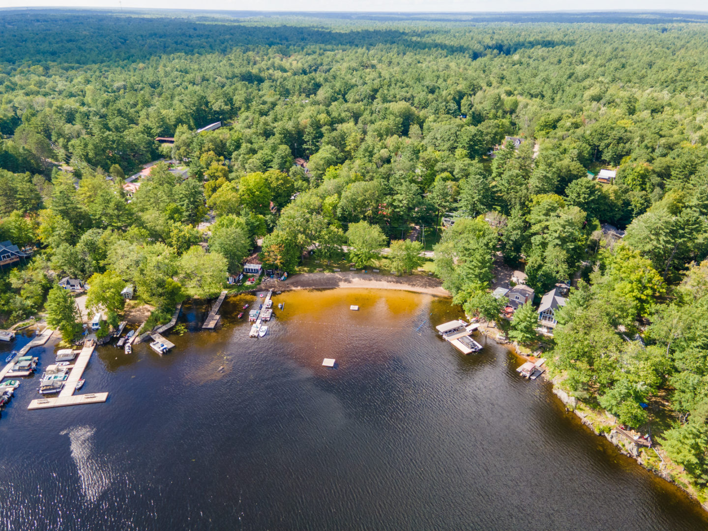 Nagaya beach on north end of Kahshe Lake