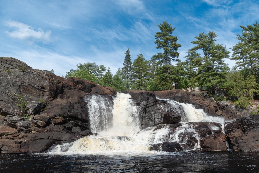 High Falls waterfall in Bracebridge