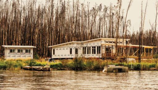 Half contructed cottage from the lake