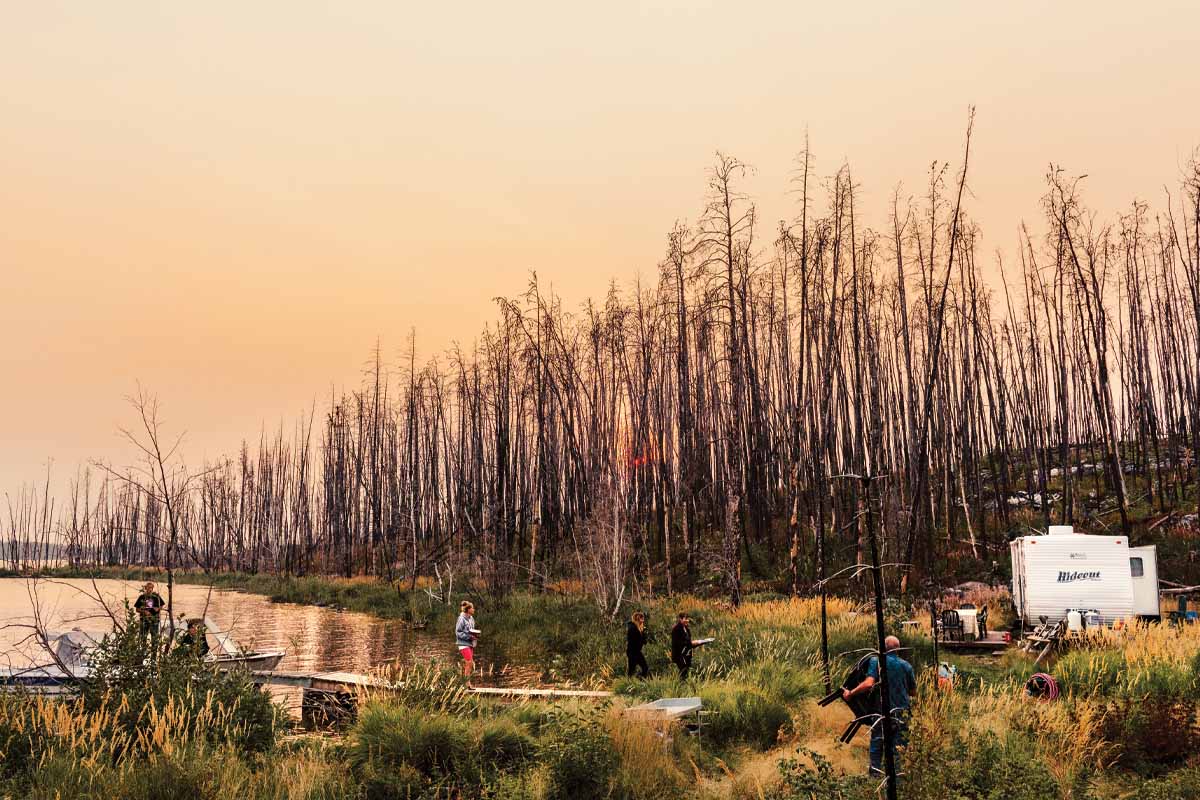 Woodsworths dock at sunset