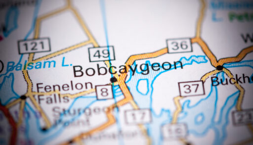 Bobcaygeon, Ontario on a map. Kawartha Lakes short-term rental