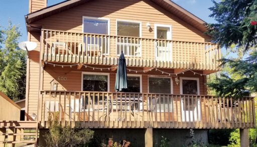 The exterior of the Vanderzees new cottage on Pigeon Lake