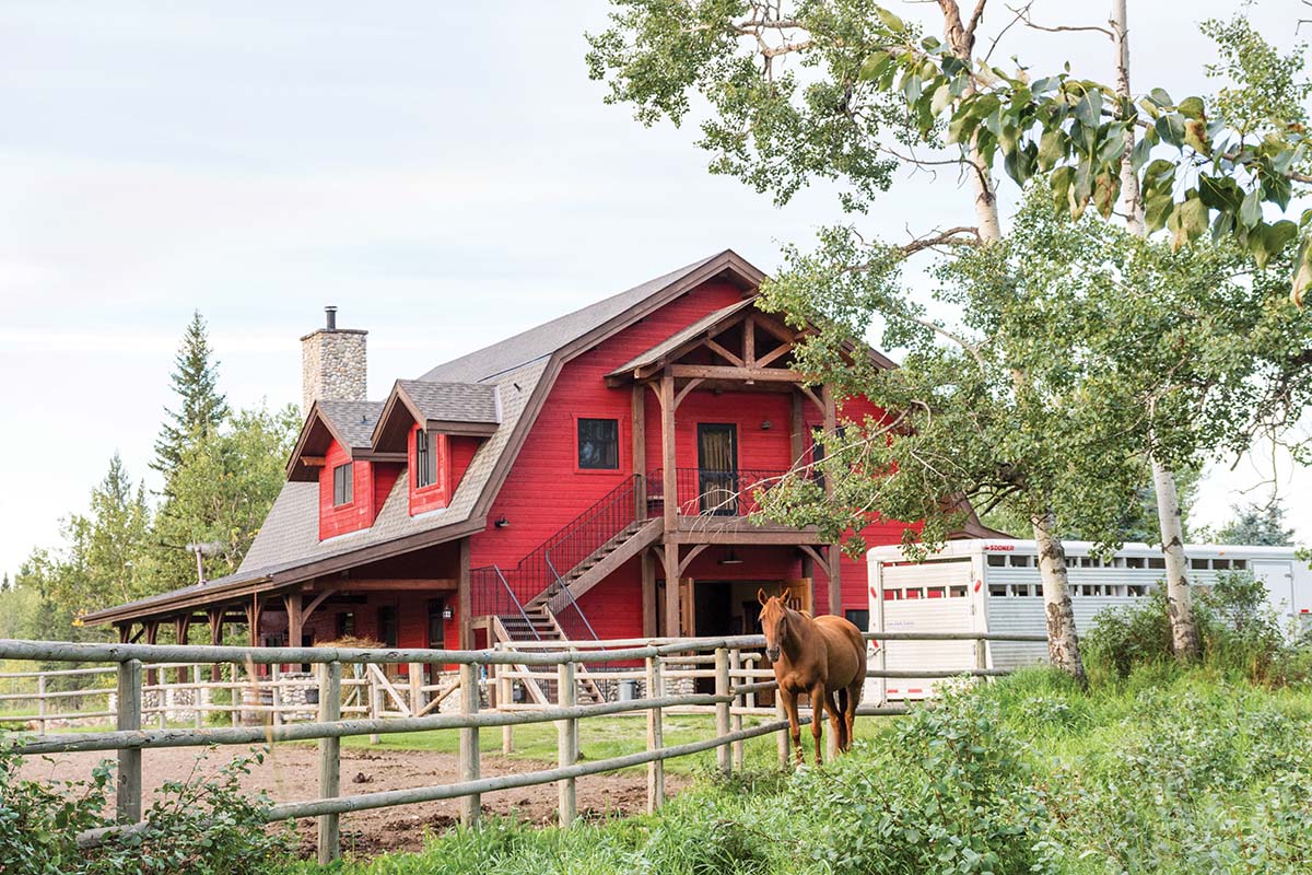 Exterior of Butler's cabin-barn
