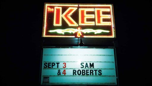 neon Venue sign outside the KEE to Bala