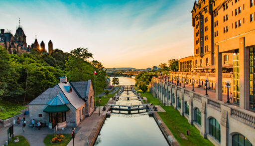 Summer at the Rideau Canal Locks in Ottawa