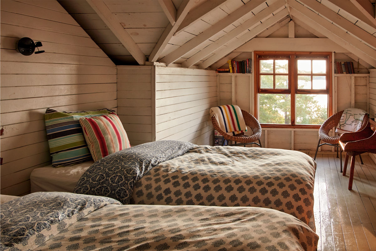 One of the upstairs bedrooms at Kara McIntosh's cottage