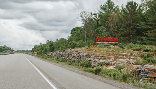 District of Muskoka sign, Muskoka second home survey